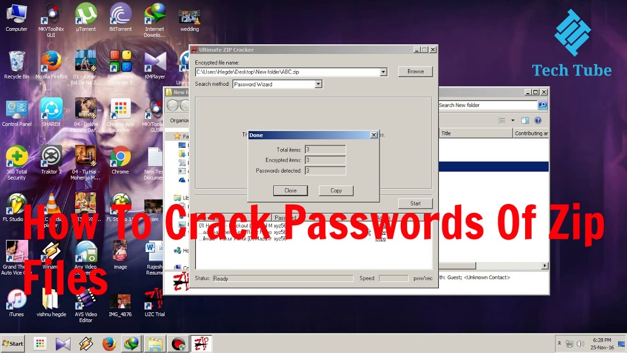crack password zip file
